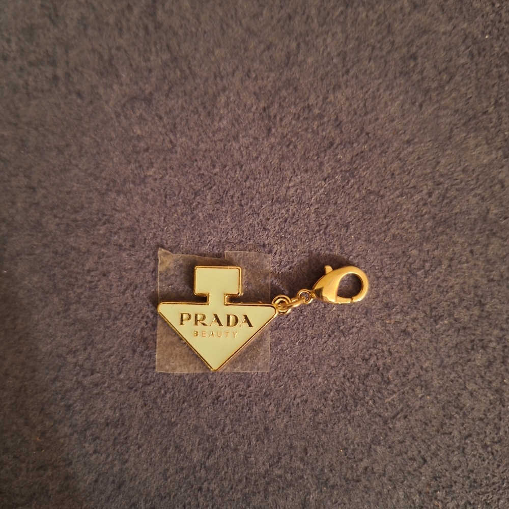 Prada Gold Triangle Charm - Picture 2 of 5